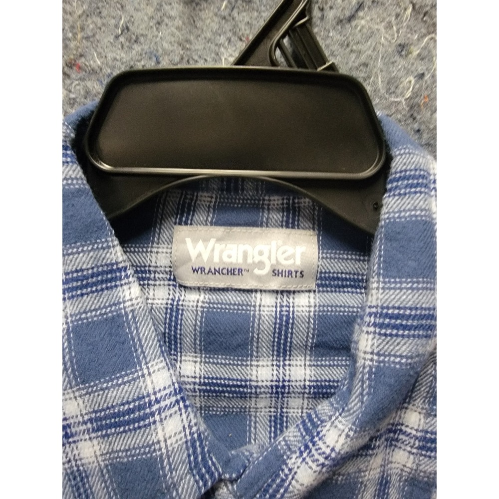 Wrager WR Rancher Long Sleeve Snap Button Shirt Size XL Shades of Blue - Picture 5 of 9